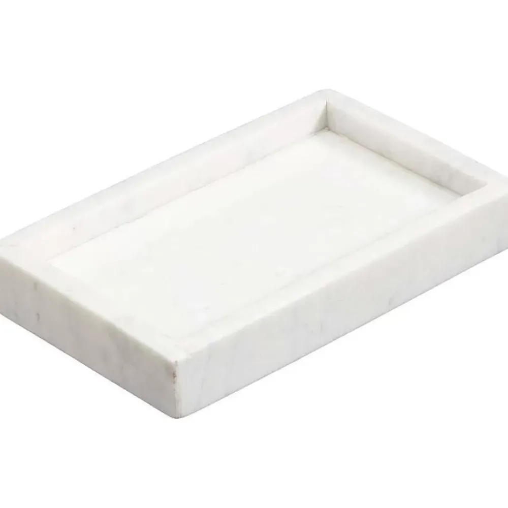 Fashion Tray Marmer Wit 20X12 Cm Badkameraccessoires