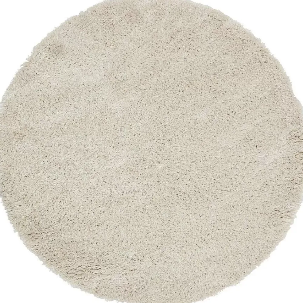 Discount Vloerkleed Cailou Wit - O 180 Cm Vloerkleden