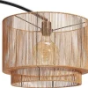 Discount Vloerlamp Cilen Zwart Bruin Vloerlampen