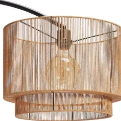 Discount Vloerlamp Cilen Zwart Bruin Vloerlampen
