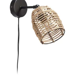 Outlet Wandlamp Cerun Zwart Bruin Wandlampen