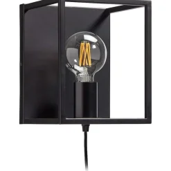 Clearance Wandlamp Roma Zwart Wandlampen