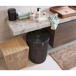New Wasmand Rope Rond Zwart Wasmanden