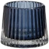 Clearance Waxinelichthouder Glas Streep Blauw Waxinelichthouders