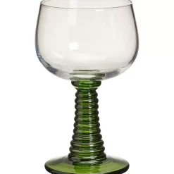 New Wijnglas Ribbel Groen Glazen & Mokken